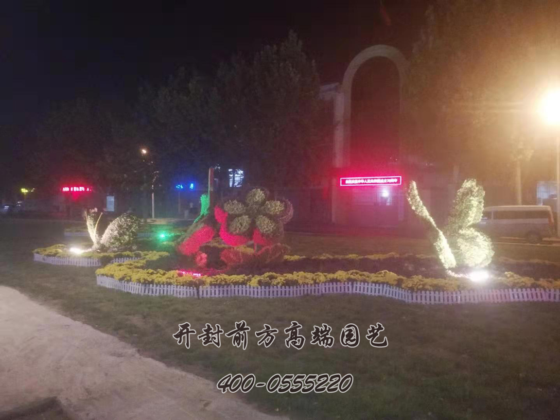 安陽五色草立體花壇造型
