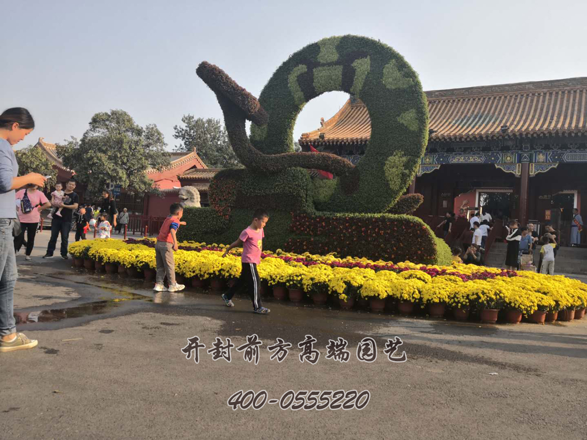 開封龍亭北門五色草立體花壇造型