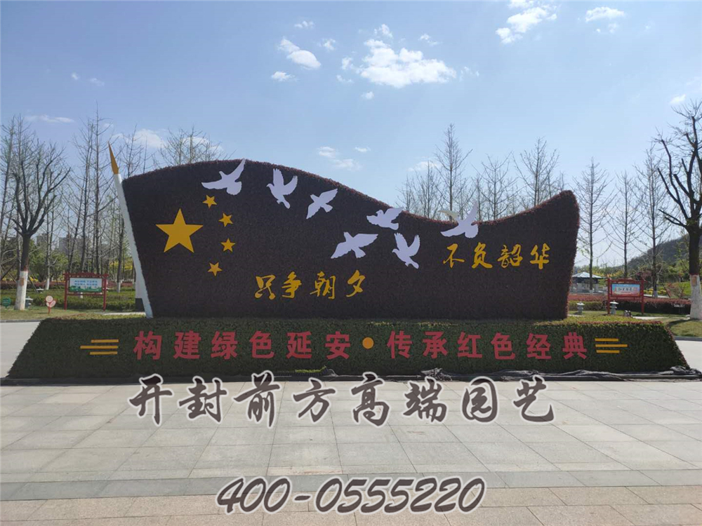 延安市五色草造型-開封前方高端園藝