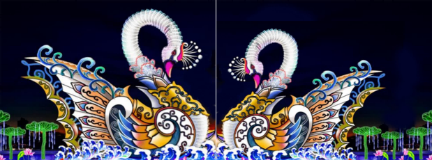 天鵝    燈籠    十二生肖花燈